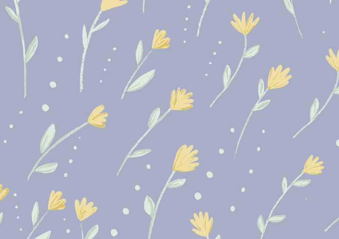 Ditsy Spring, Periwinkle - Roller Blind - Image 6